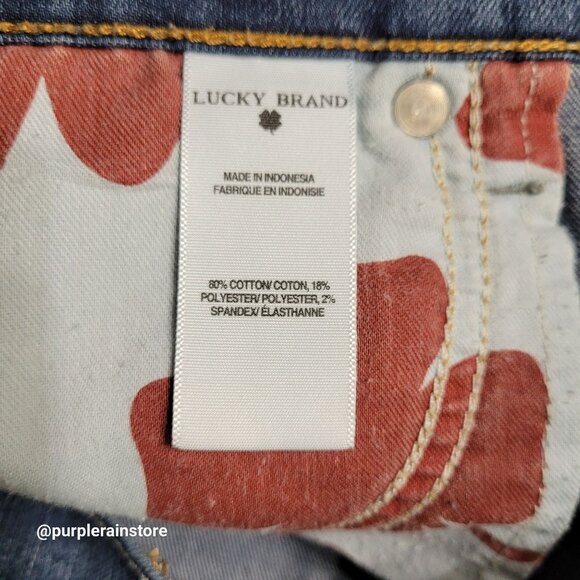 Lucky Brand Jeans 8 Sofie Skinny Ankle Mid Rise Medium Dark Wash Stretch Denim - Picture 5 of 13